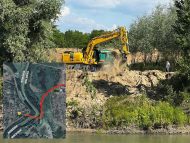 VIDEO/ La Leova va fi deschis un punct de trecere a frontierei cu România. Construcția podului plutitor peste Prut a început