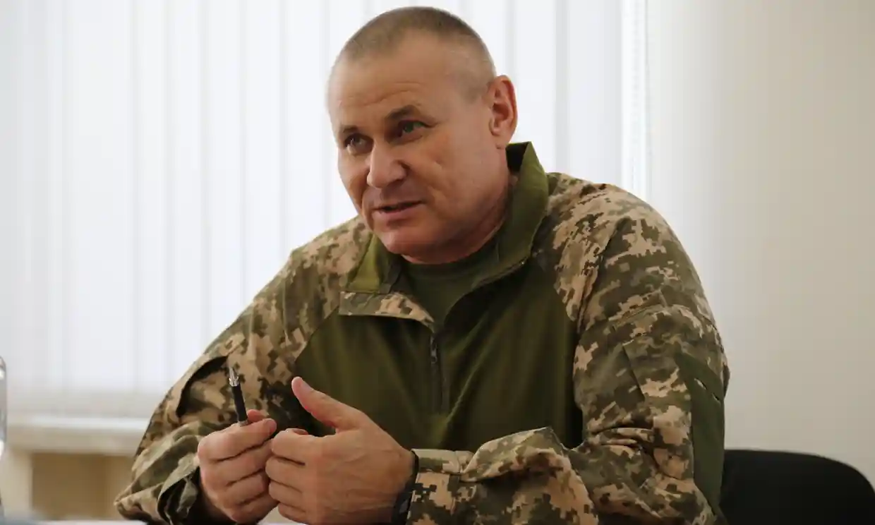 Generalul ucrainean Oleksandr Tarnavskyi. Foto: Oleg Solokha/The Observer