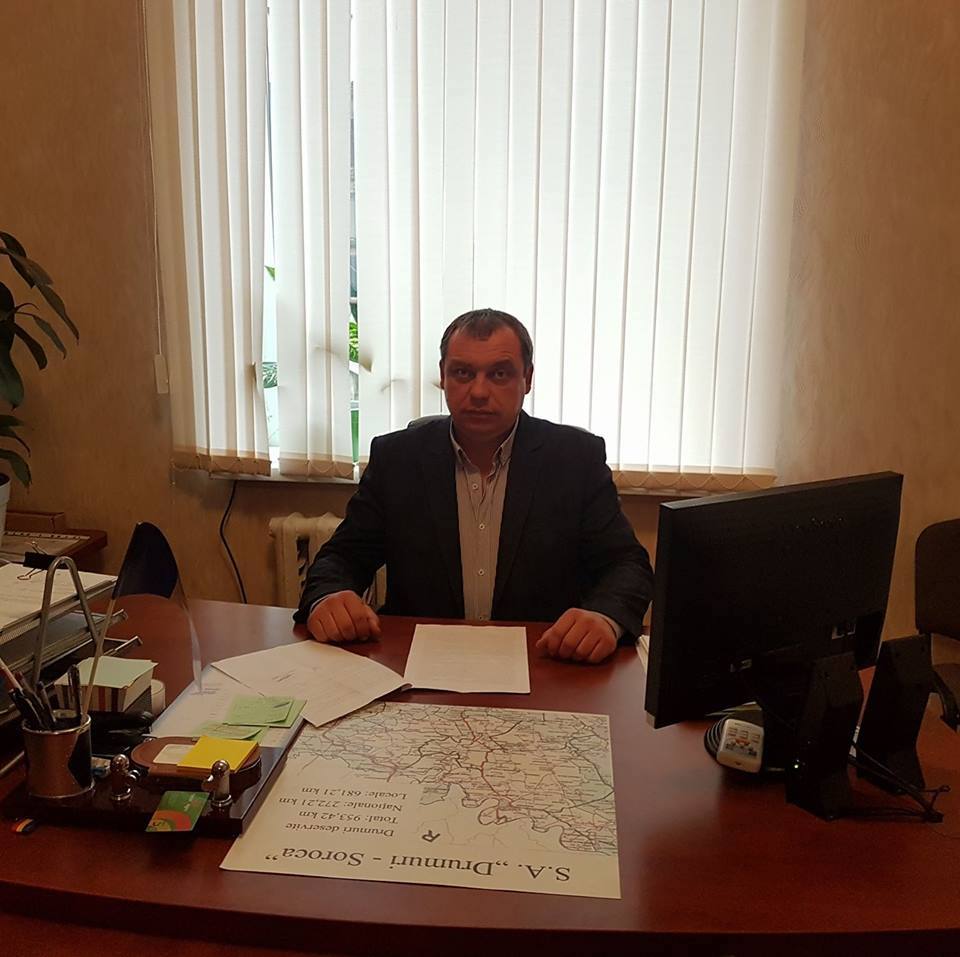 Vitalie Moraru, fost director al S.A „Drumuri Soroca”. Foto: S.A. „Drumuri Soroca”
