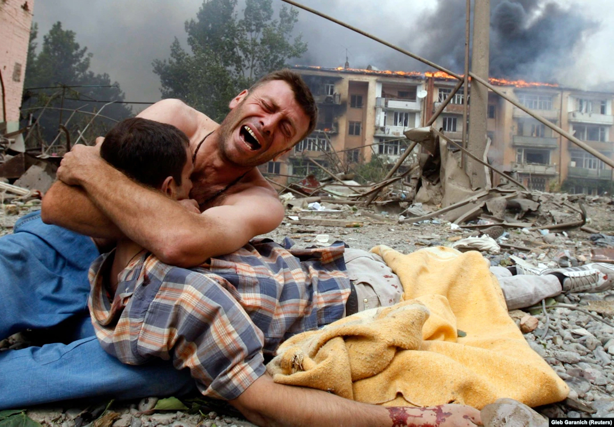 Imagine din războiul ruso-georgian din 2008