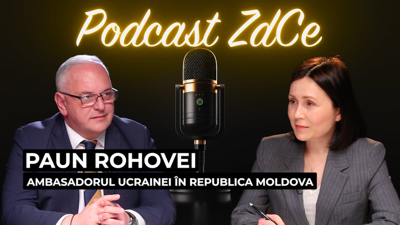 VIDEO/ Cum rezistă Ucraina? Camionul cu arme, minarea pe segmentul transnistrean, influența Moscovei. Paun Rohovei, ambasadorul Ucrainei în R. Moldova, la Podcast ZdCe