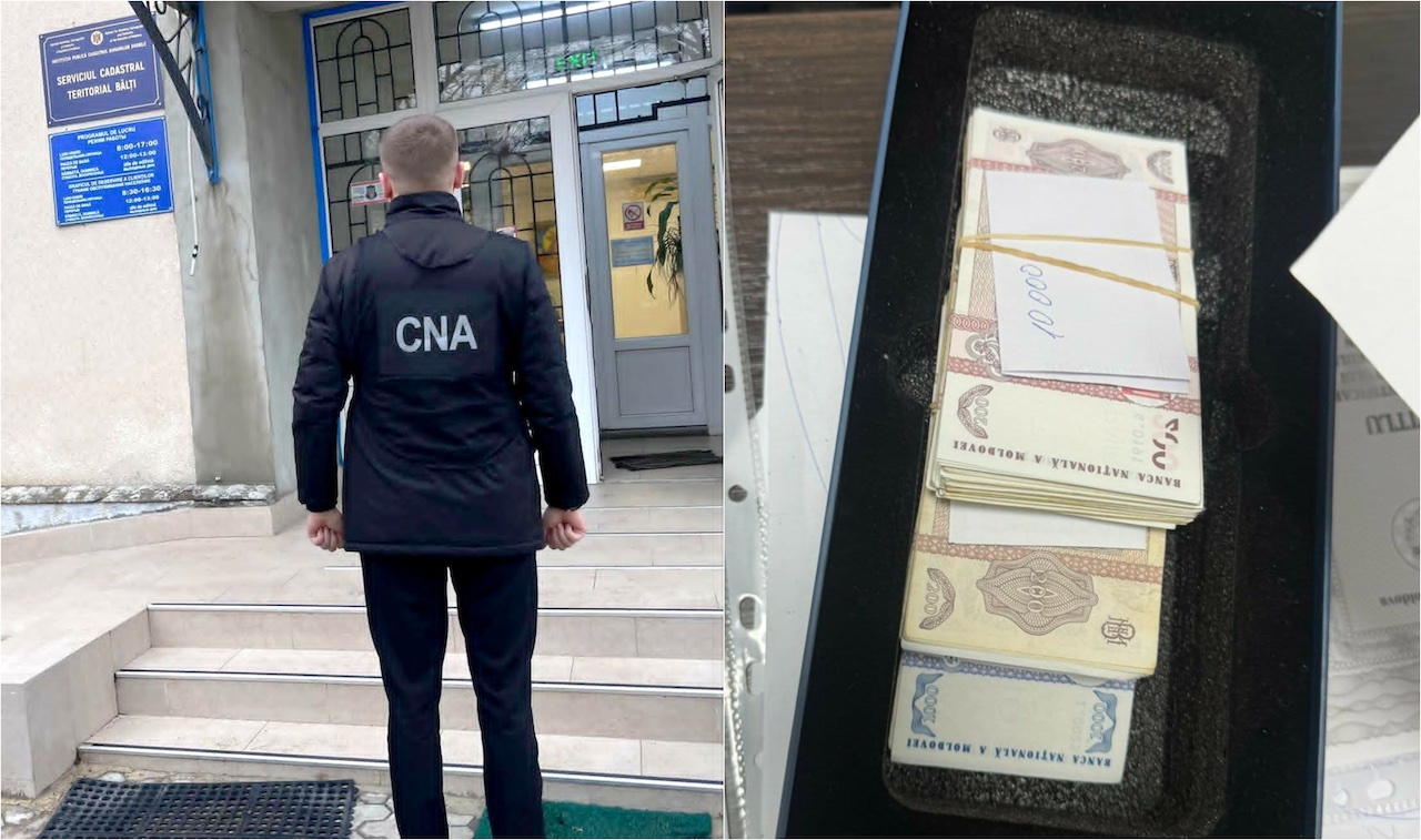 Patru funcționari publici din Bălți și Chișinău au fost reținuți pentru 72 de ore în cadrul mai multor cauze penale pornite pentru trafic de influență și corupție