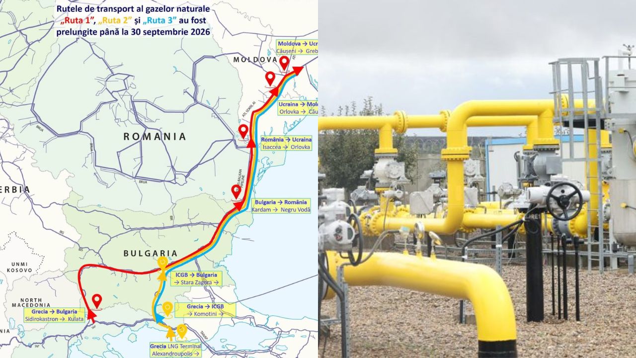 Rutele de transport al gazelor naturale pe gazoductul Trans-Balcanic, prelungite până la sfârșitul anului gazier