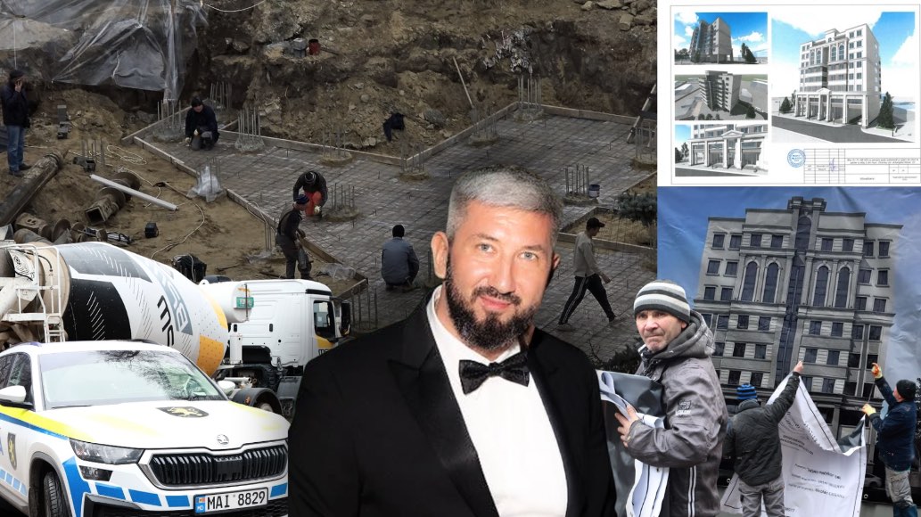 FOTO/ Un șantier fără acte în nucleul istoric al capitalei: firma care construiește a fost implicată (și) anterior în scandaluri