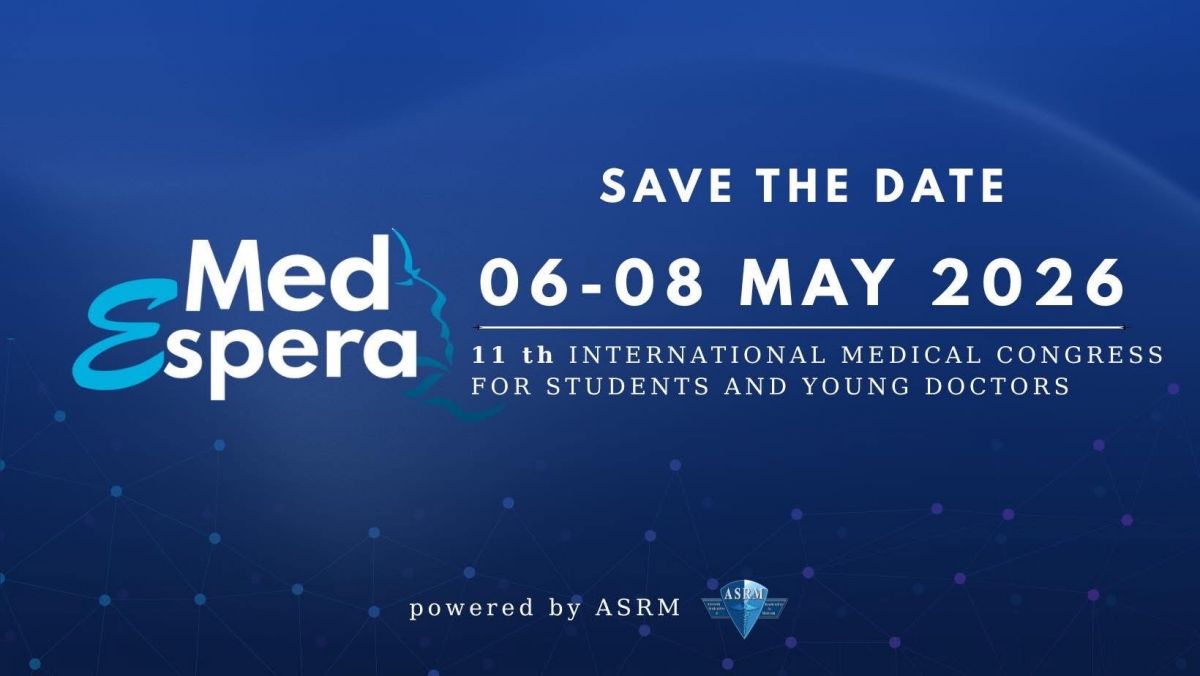 „Construind o nouă eră a medicinei cu ajutorul inteligenței artificiale”. Congresul internațional pentru studenți, studenți-doctoranzi și tineri medici MedEspera
