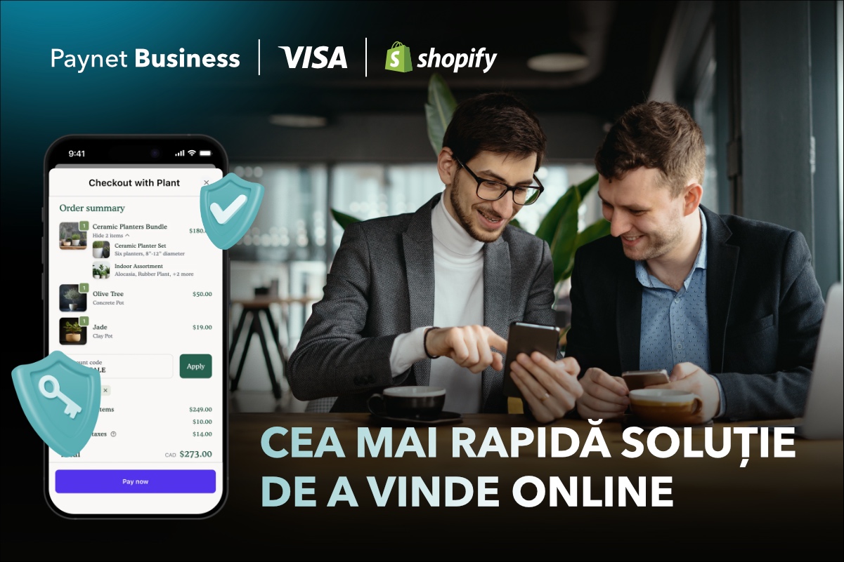 Paynet Business devine primul furnizor fintech din Moldova care oferă antreprenorilor o conexiune directă cu Shopify
