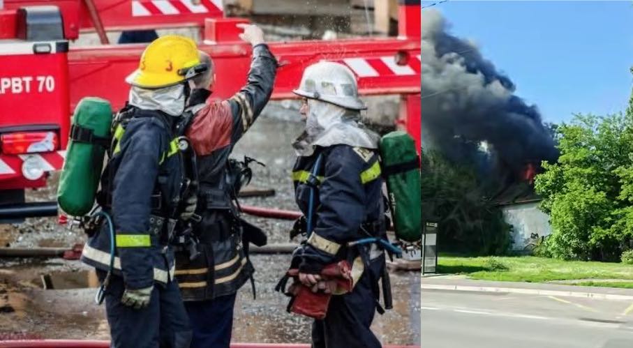 Incendiu la o clădire părăsită din centrul Chișinăului: patr