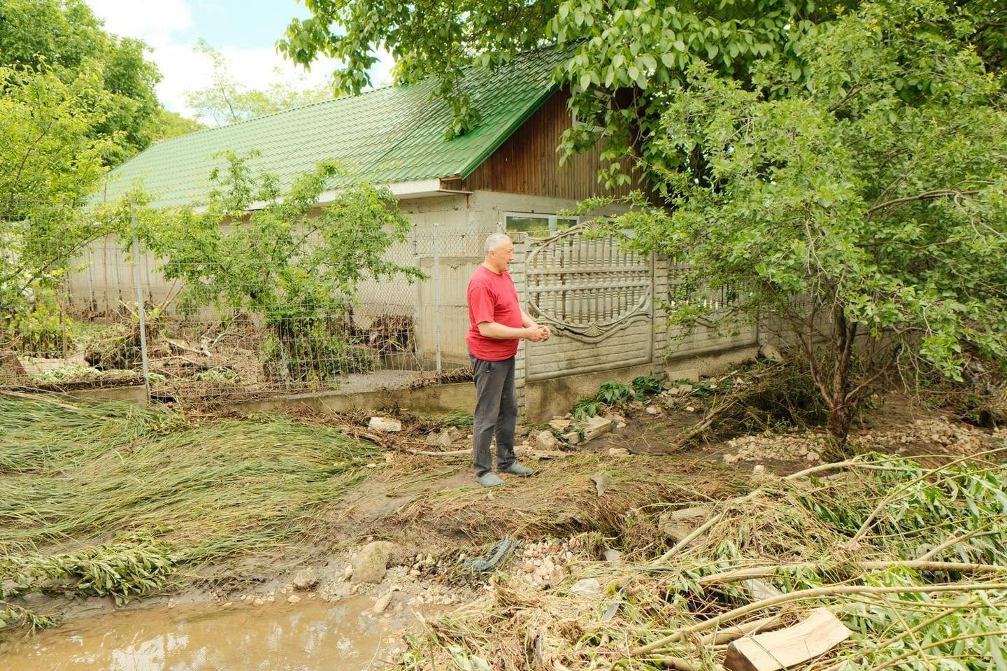 Inundații în peste 100 de gospodării din raionul Ialoveni. I