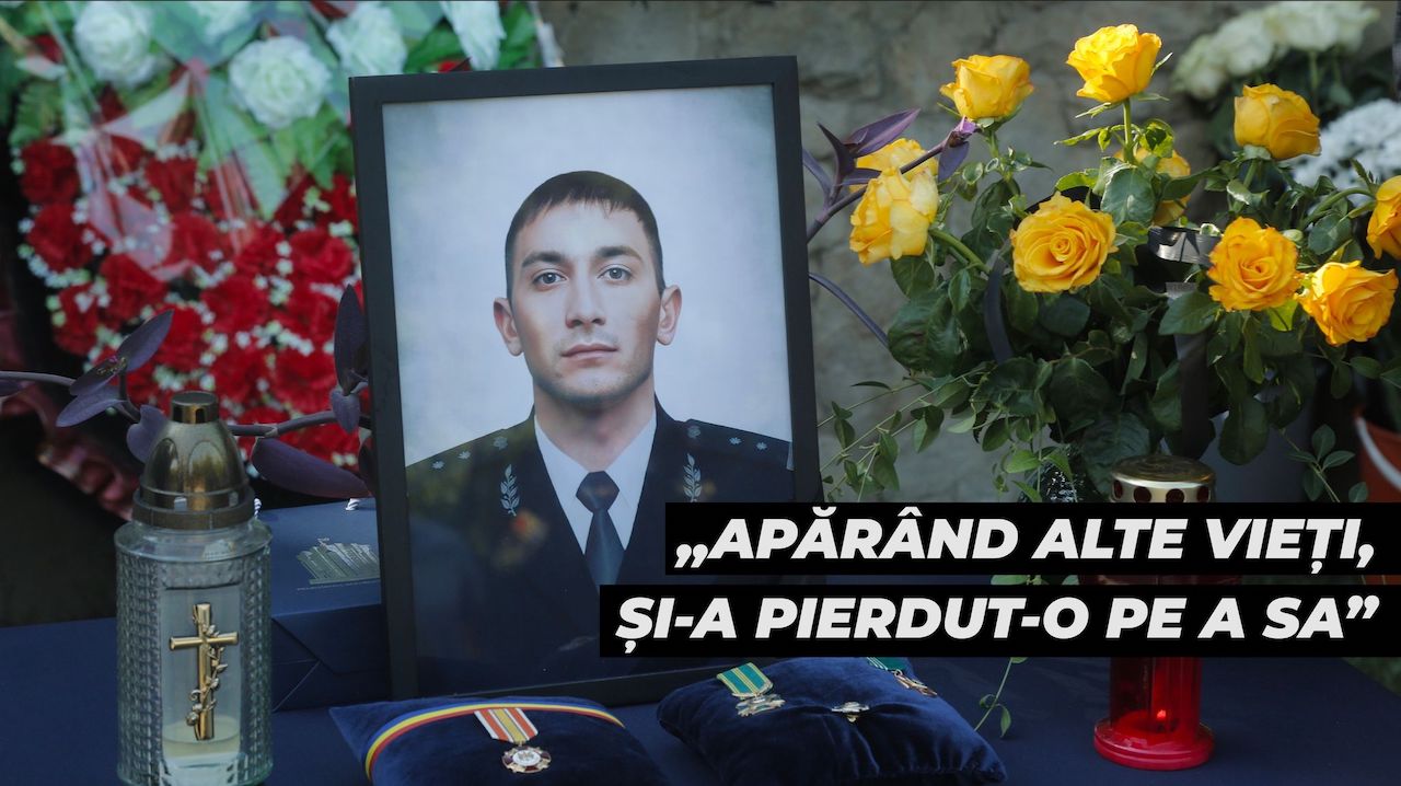 FOTO/ Trei ani de la atacul armat de la Aeroportul Internațional „Eugen Doga” din Chișinău. A fost organizată o ceremonie în memoria polițistului de frontieră căzut la datorie