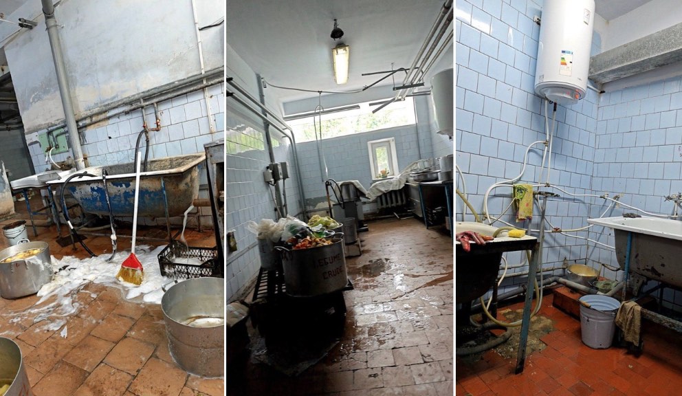 FOTO/ Antisanitarie la Spitalul Clinic Bălți: Instituția anunță că va face „reparație capitală” în blocul alimentar
