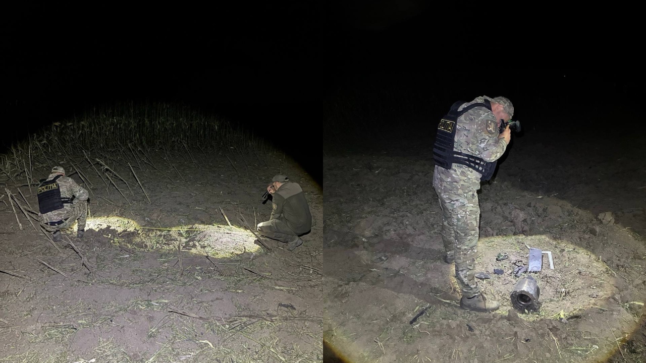 UPDATE/ IGP: Fragmente ale unei drone-rachetă, identificate în urma exploziei din Talmaza. „Poliția continuă investigațiile”