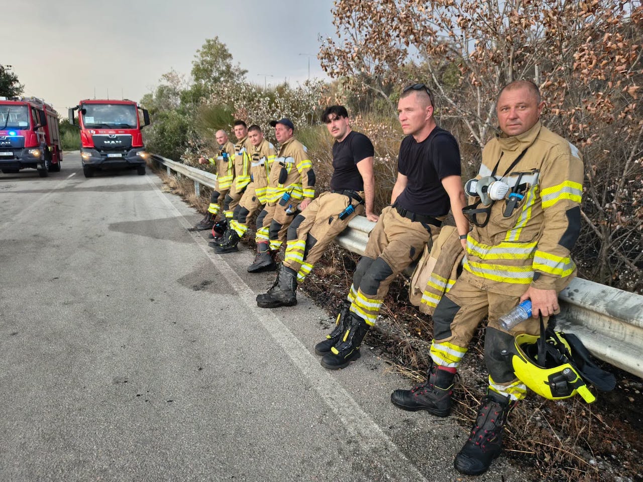Pompierii moldoveni au intervenit la lichidarea unui incendiu de proporții în apropiere de Thessaloniki, Grecia
